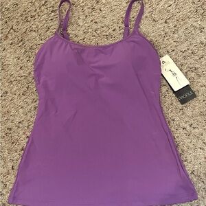 New Women’s Profile by Gottex Surplice Tankini Swimsuit Top 12 (4-6) Warm Purple